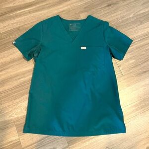 Women’s Figs Caribbean Blue Fionlite Catalina Scrub Top - Small